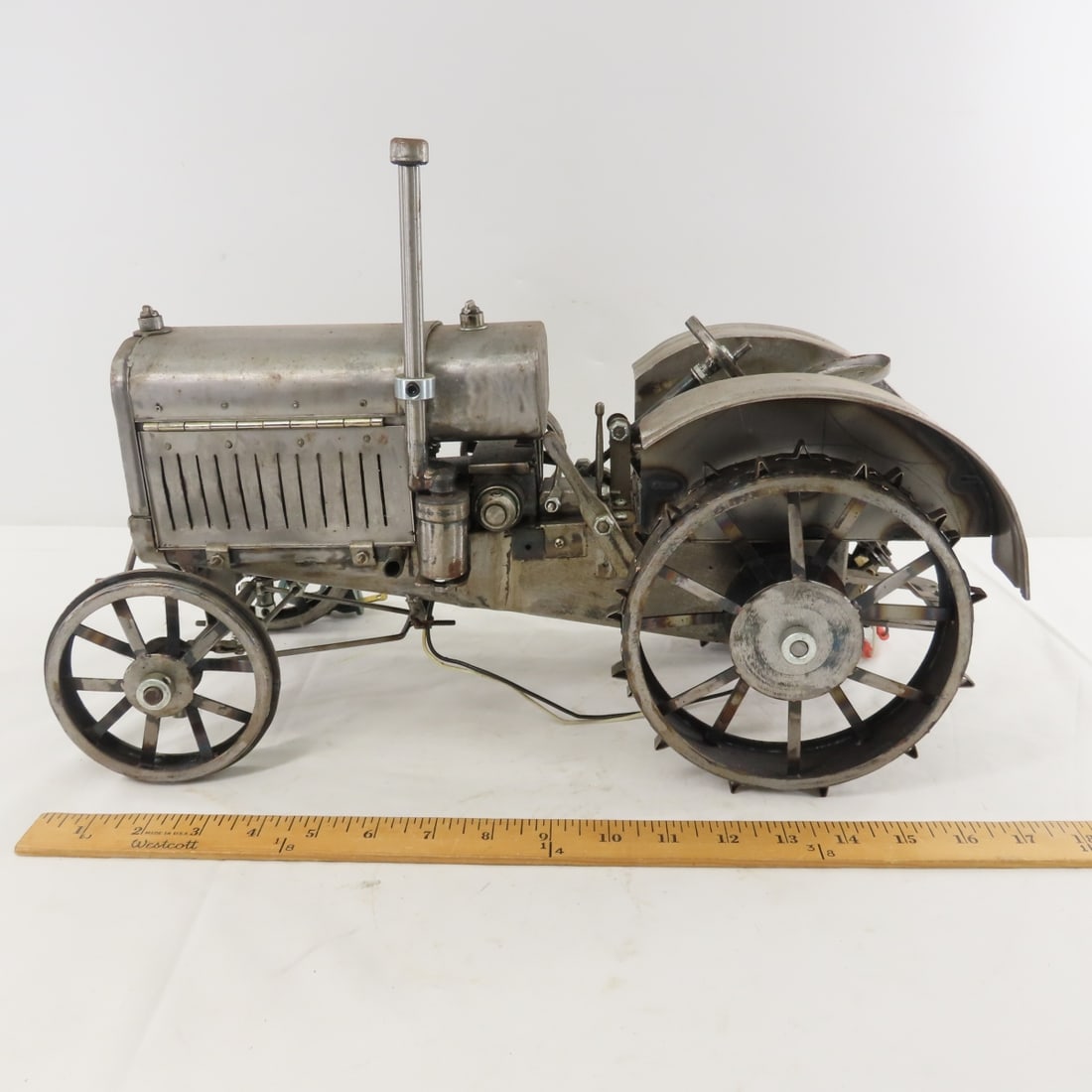 Scratch Built 1/8 Metal Tractor with Motor - 2