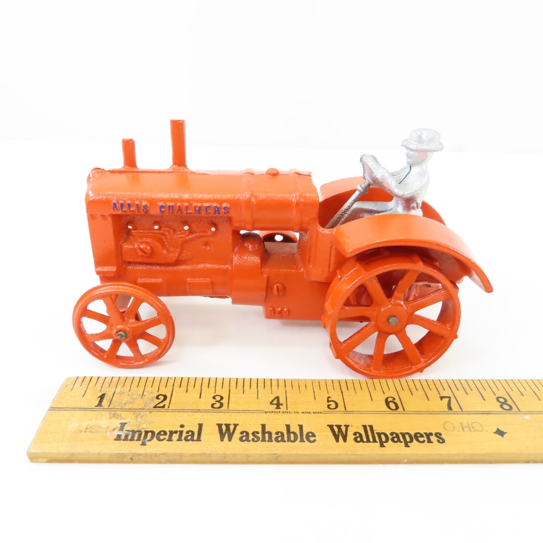 Bob Gray Cast Iron Allis-Chalmers Tractor w/Driver - 2