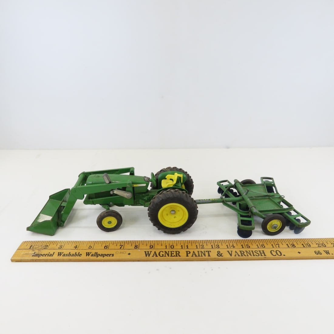 ERTL John Deere WF Tractor with Loader & Disc - 2