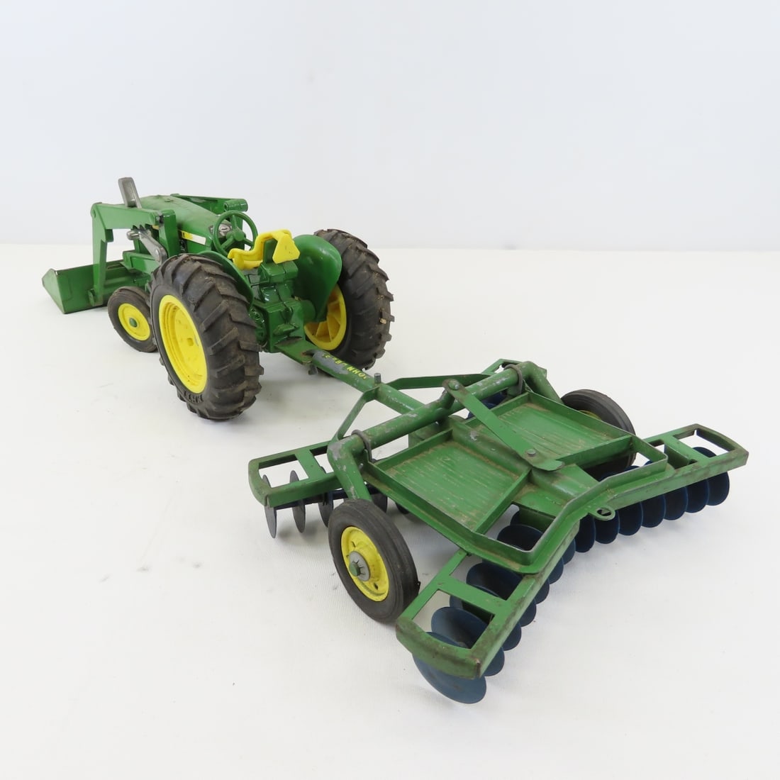 ERTL John Deere WF Tractor with Loader & Disc - 3