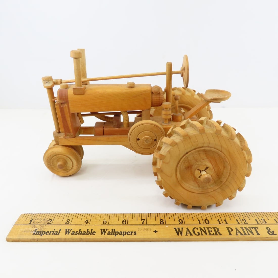 R-D Toys Custom Wood Tractor & 4 Bottom Plow - 3