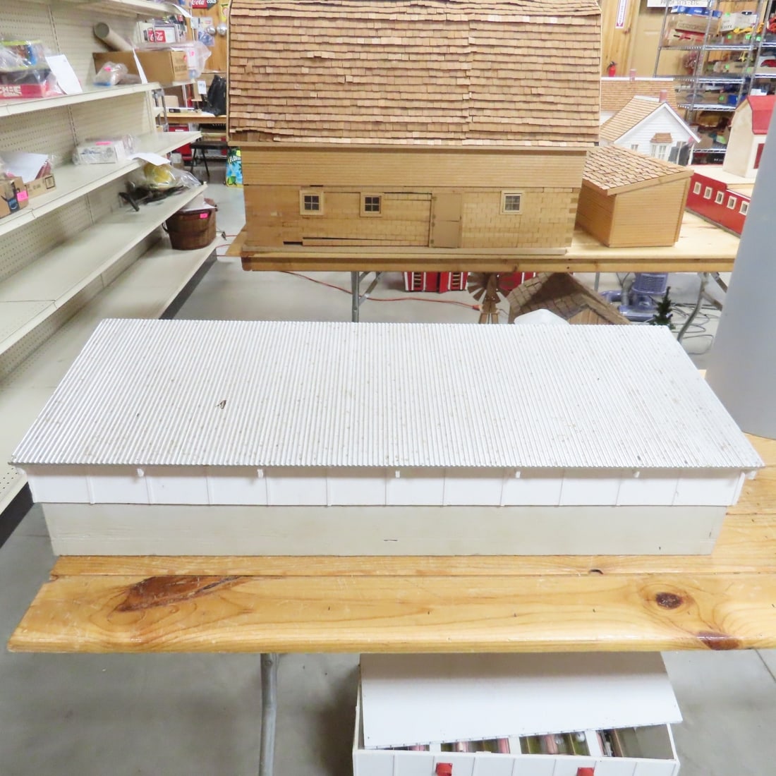 Scratch Built Hog Pen, Feeders & Pigs - 2