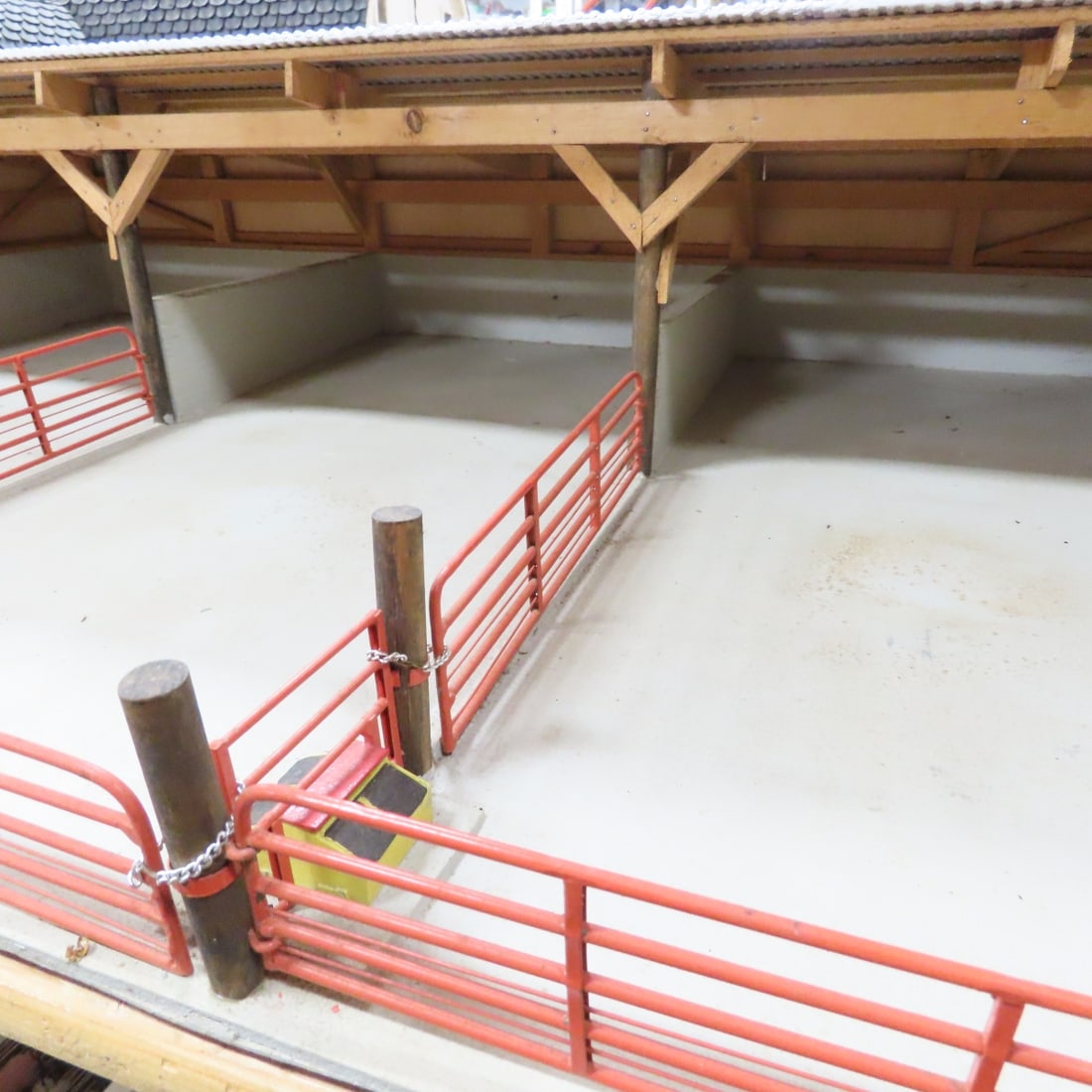 Scratch Built Hog Pen, Feeders & Pigs - 6