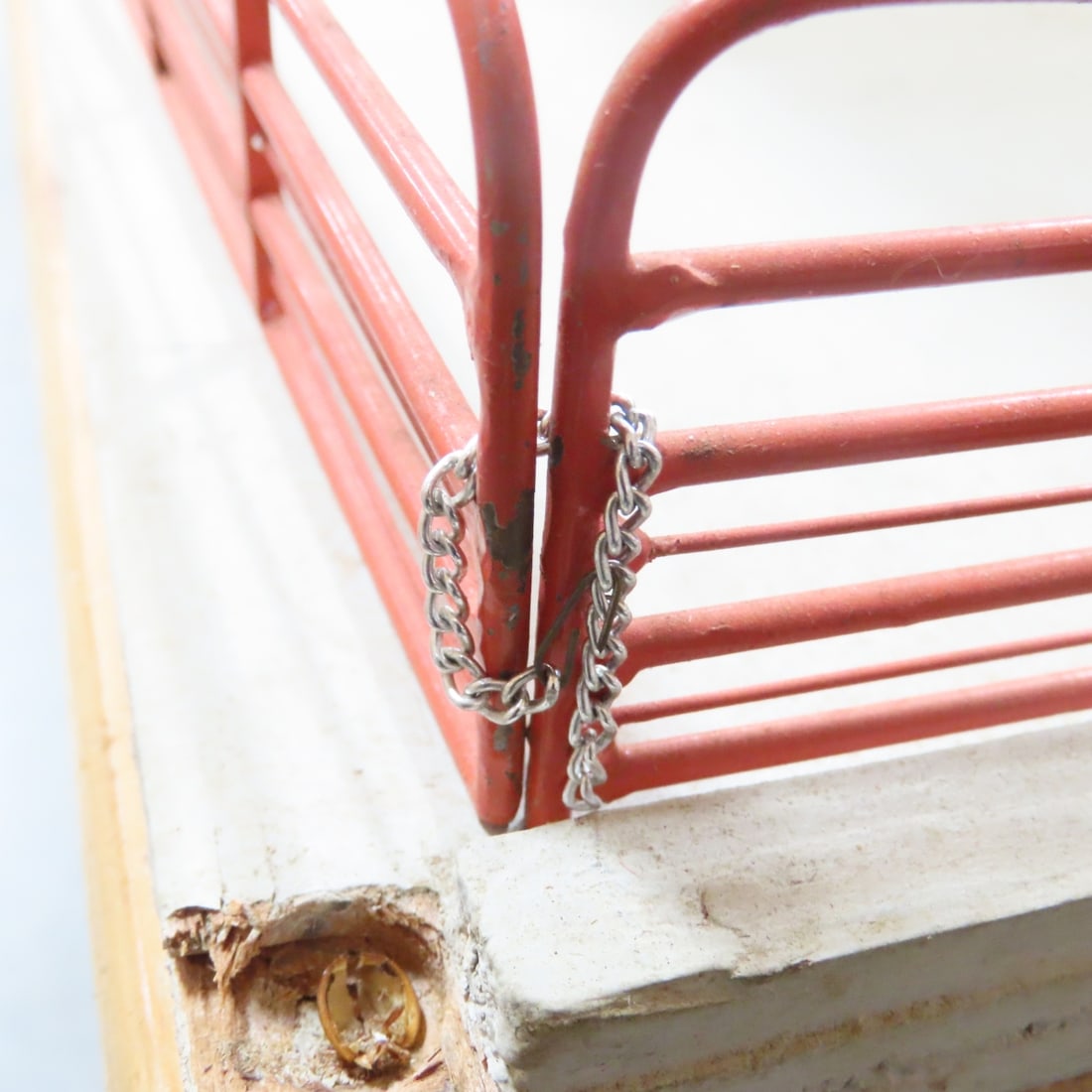 Scratch Built Hog Pen, Feeders & Pigs - 8