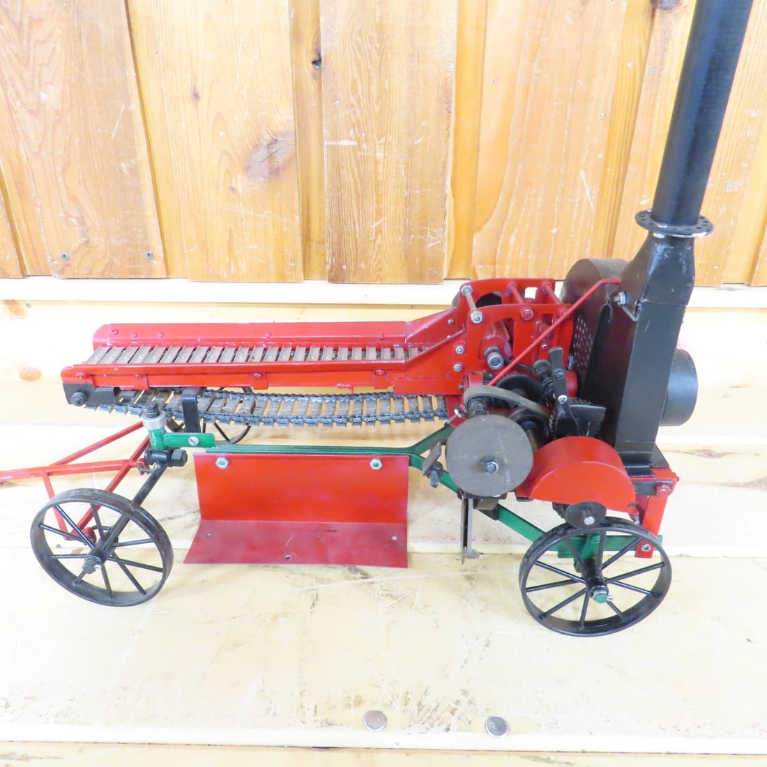 Scratch Built Conveyor with grinding wheel, works - 3