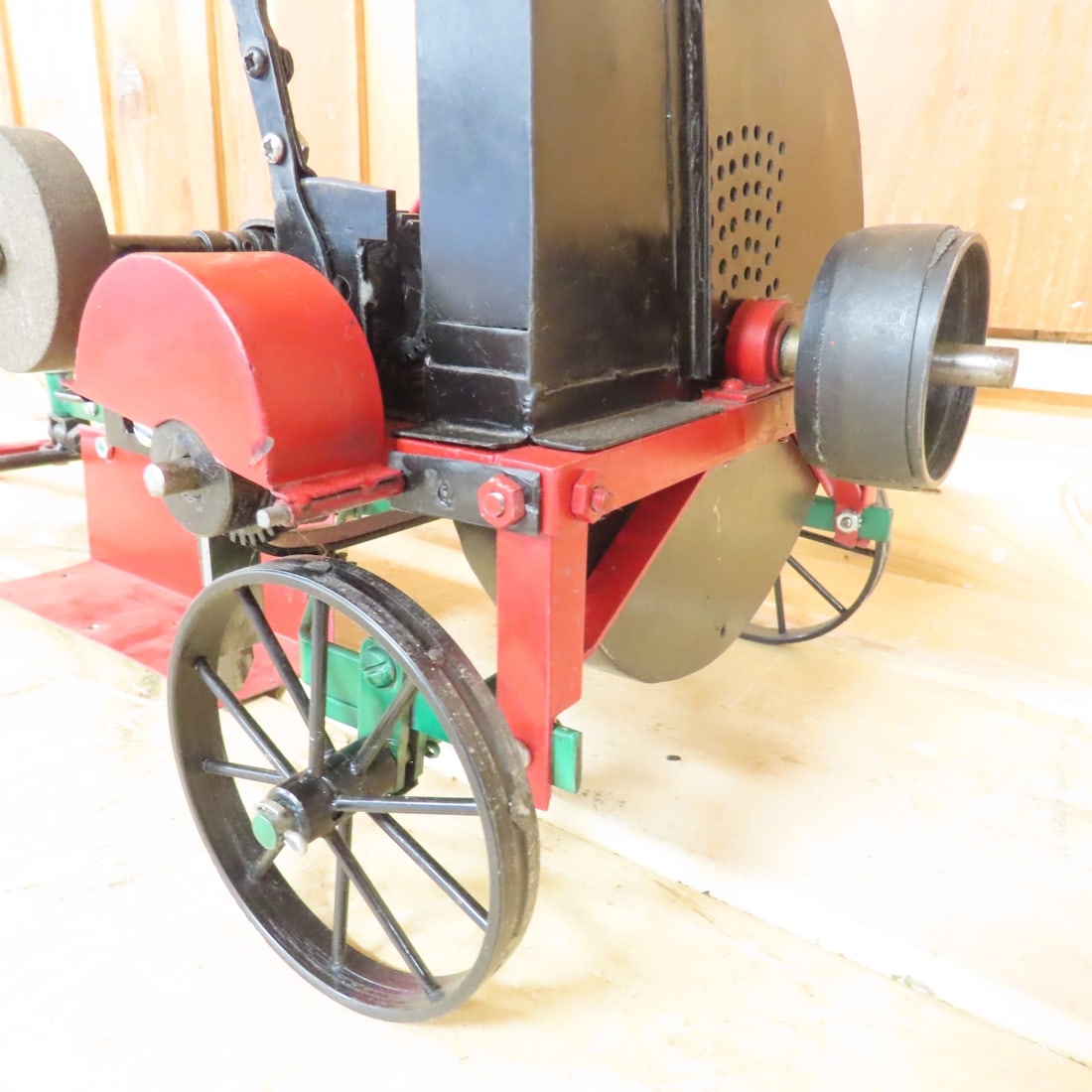 Scratch Built Conveyor with grinding wheel, works - 7