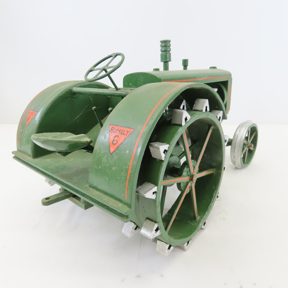 Marvin Kruse Scratch Built Wood Rumley 6 Tractor - 5