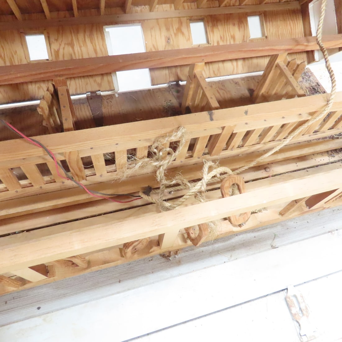 Scratch Built Wood Cattle Barn w/Loft & Shop - 10