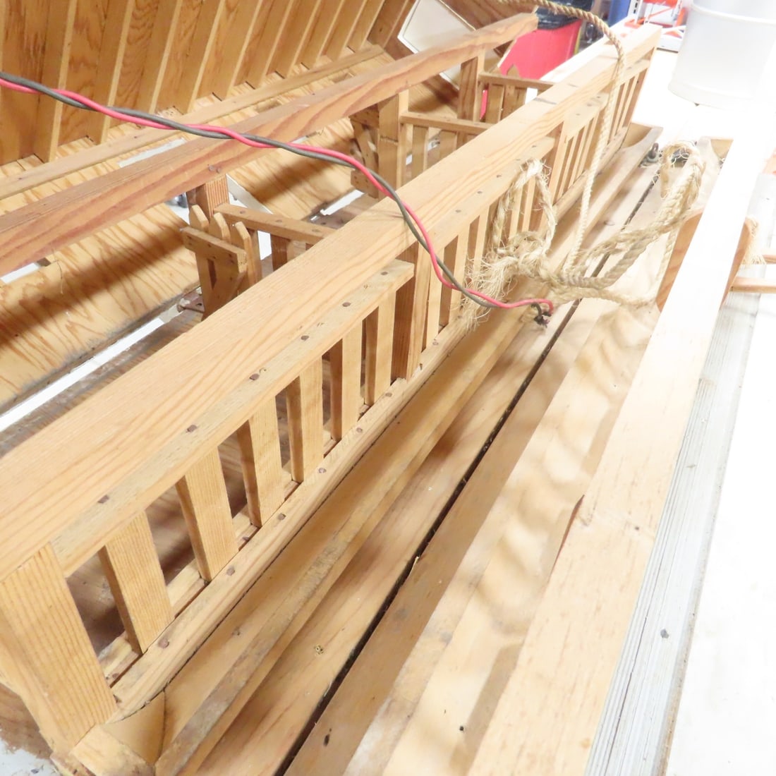 Scratch Built Wood Cattle Barn w/Loft & Shop - 11