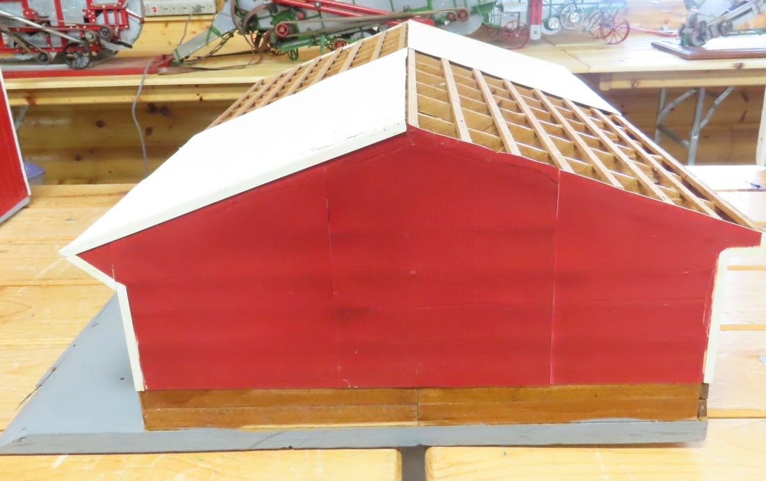 Scratch Built Wood Tractor & Implement Barn - 2