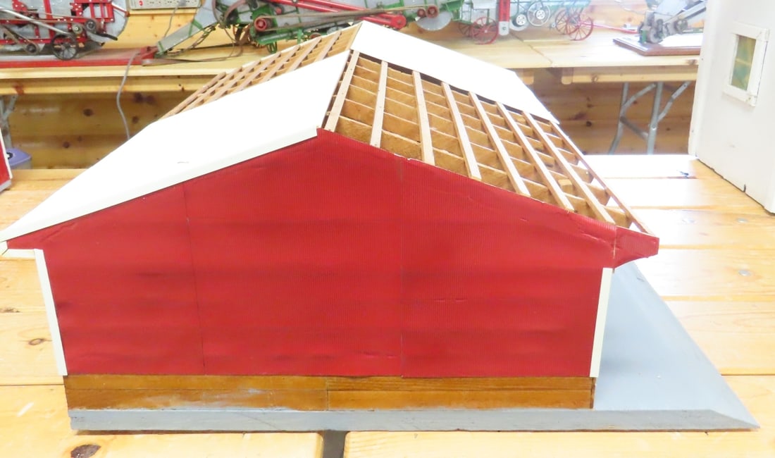 Scratch Built Wood Tractor & Implement Barn - 4