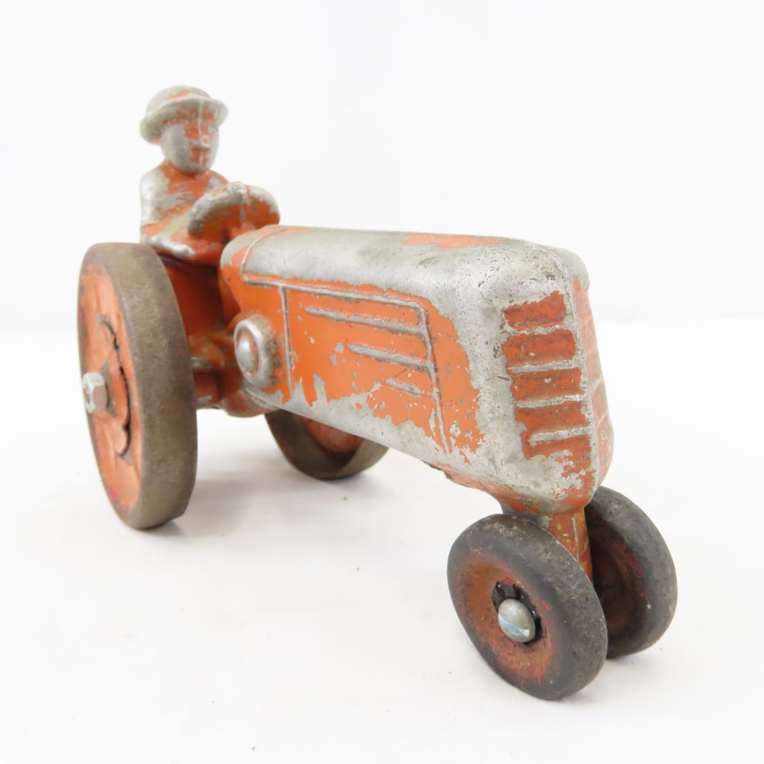 E.R. Roach Co cast aluminum tractor with driver - 7