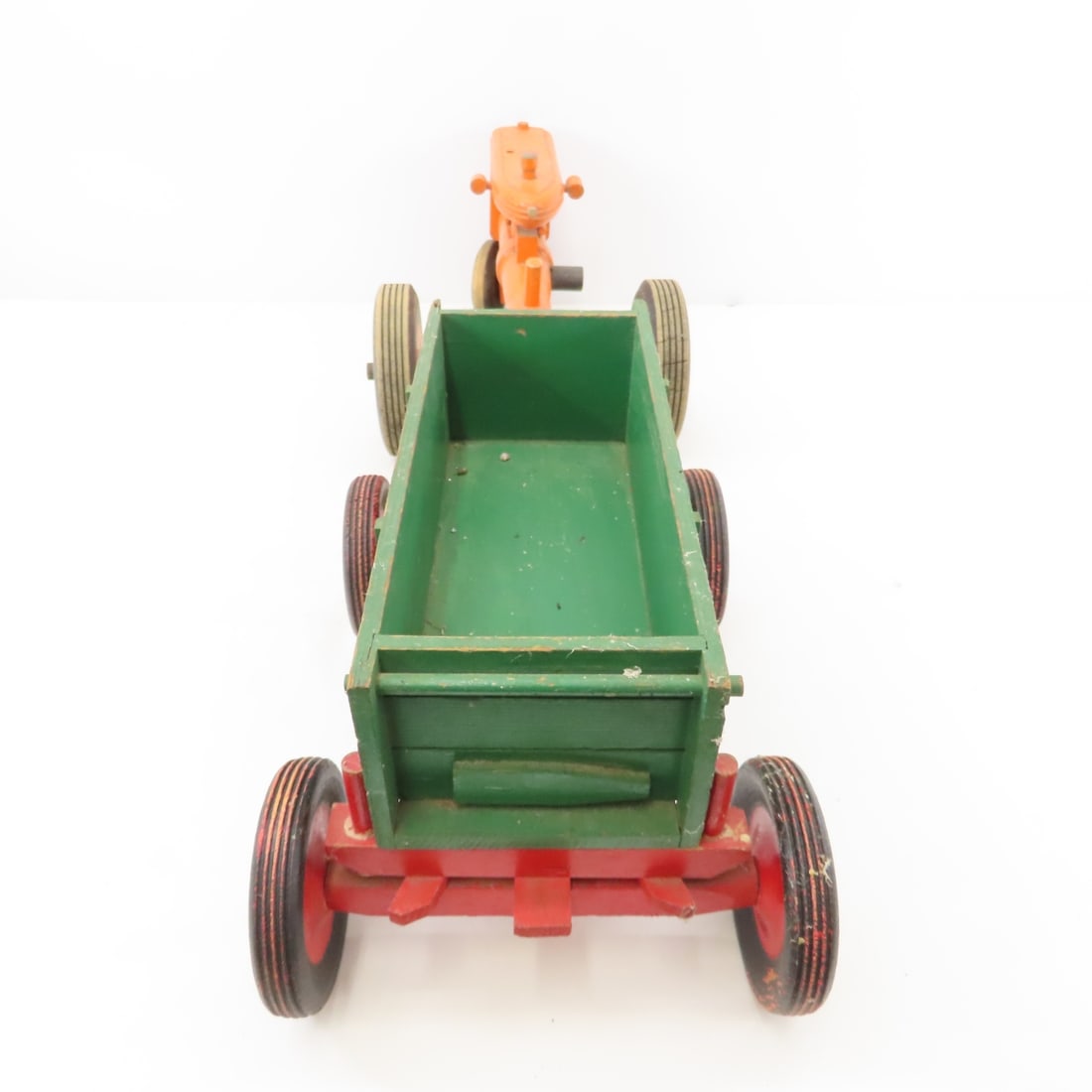 2 Scratch Built Wood Tractors & 2 Trailers - 5