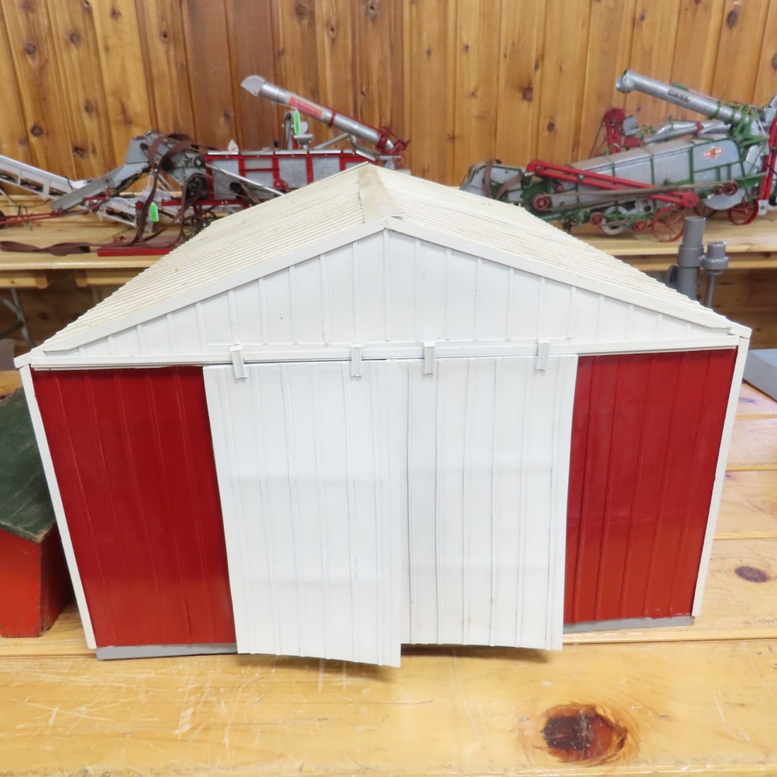 Scratch Built Tractor & Implement Barn & Feeder - 3
