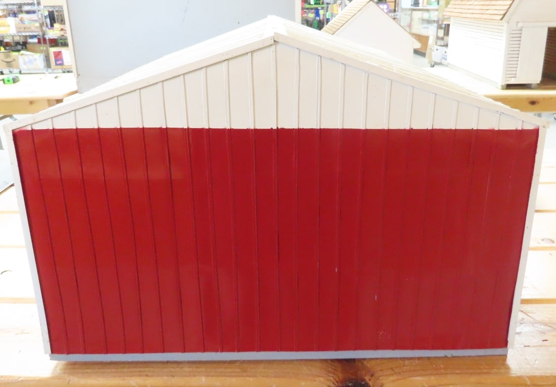 Scratch Built Tractor & Implement Barn & Feeder - 5