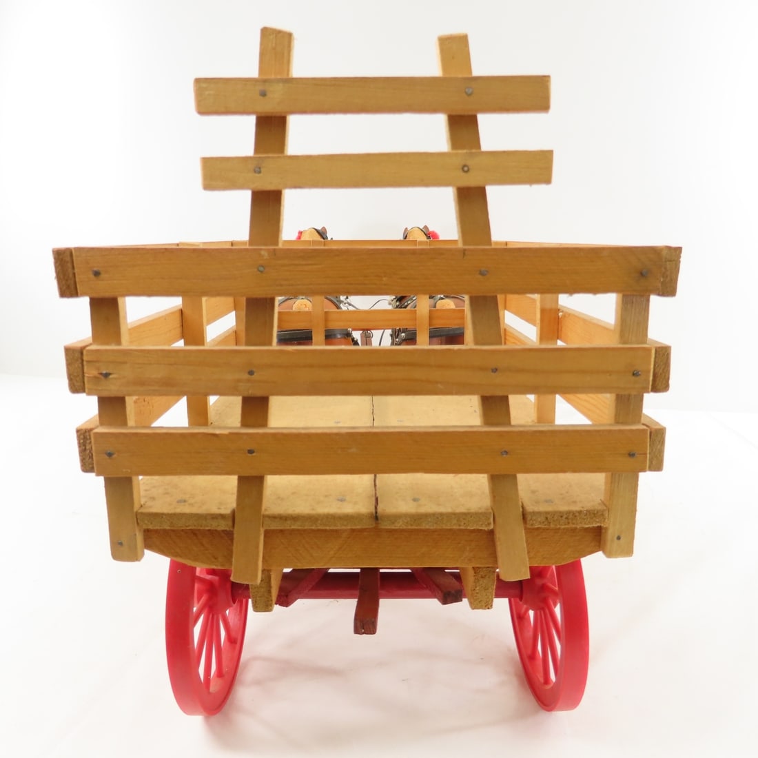 Custom Hay Wagon with 2 Breyer Horse Team - 6