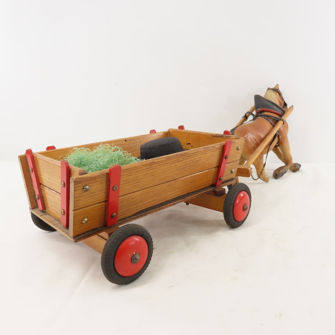 Scratch Built Horse drawn Wagon & 1 Horse - 5