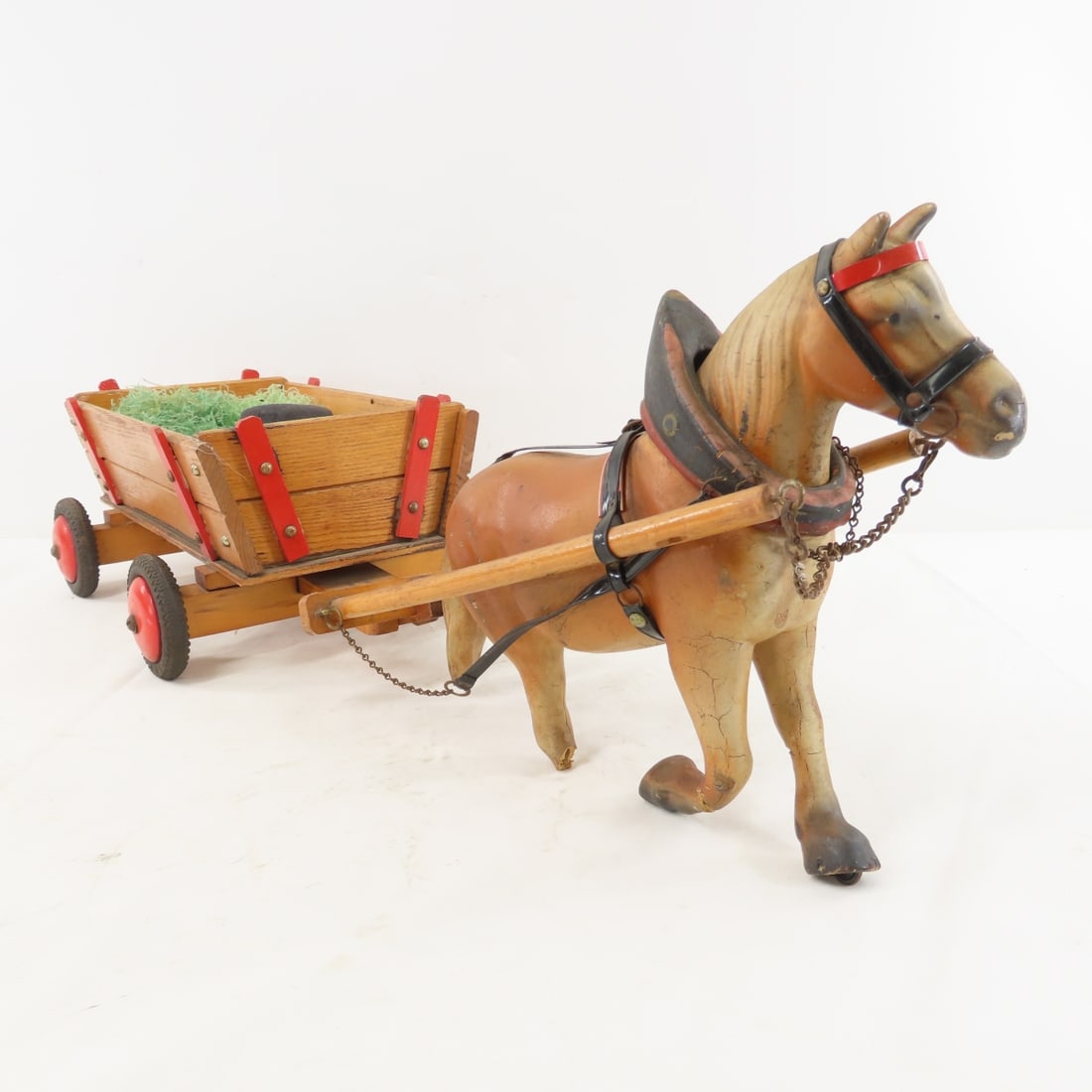 Scratch Built Horse drawn Wagon & 1 Horse - 7