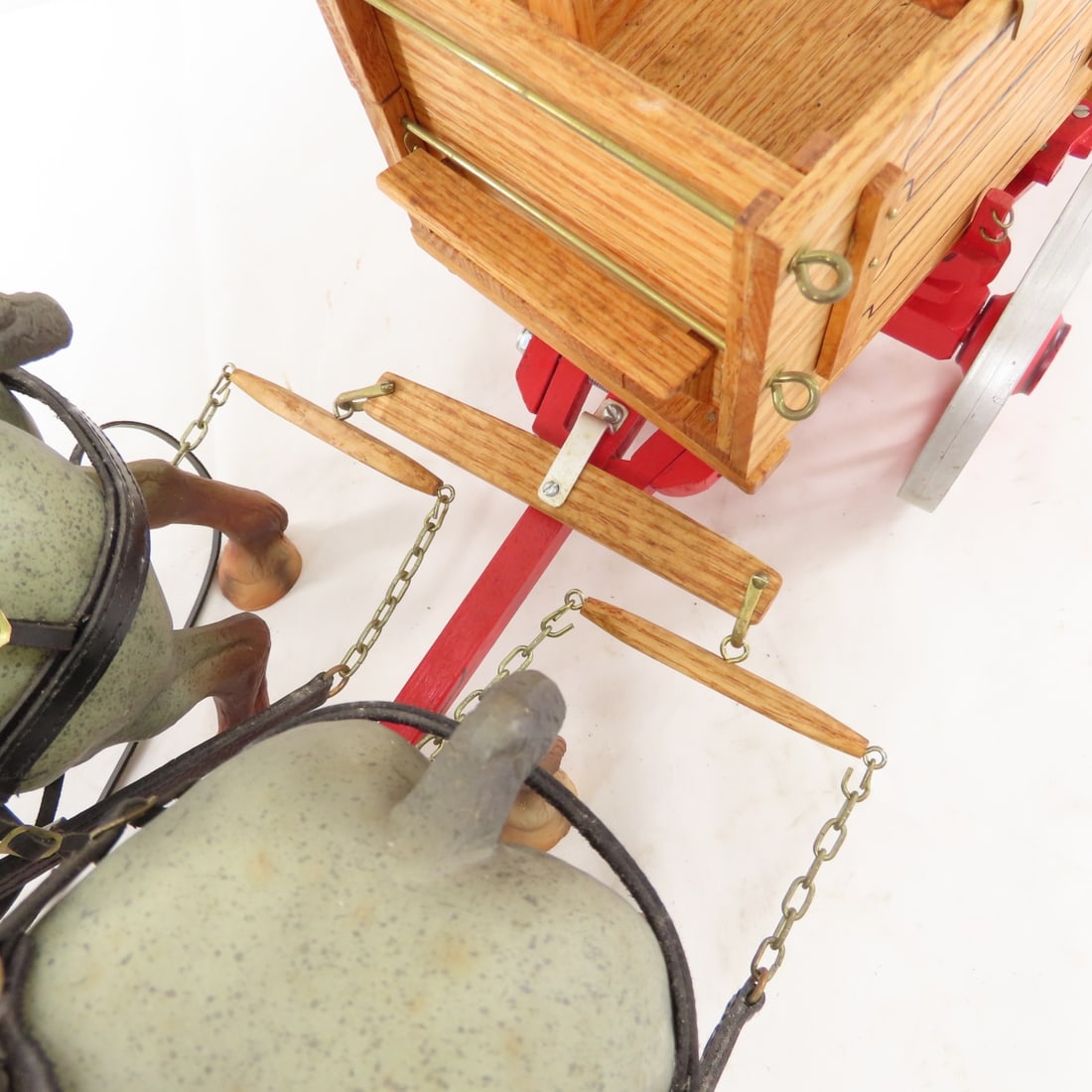 Scratch Built Wagon with 2 plastic horses - 4