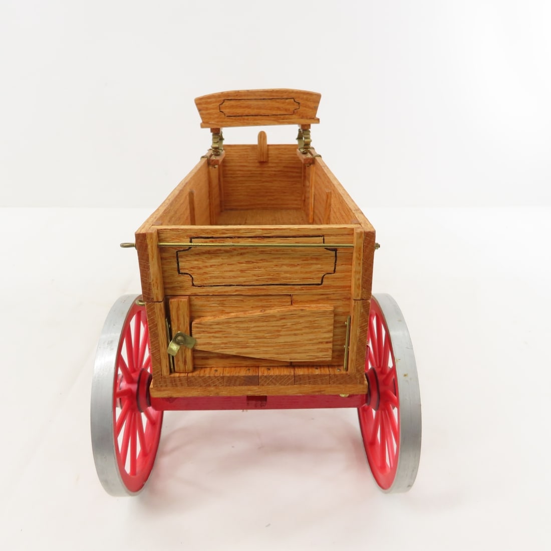 Scratch Built Wagon with 2 plastic horses - 7