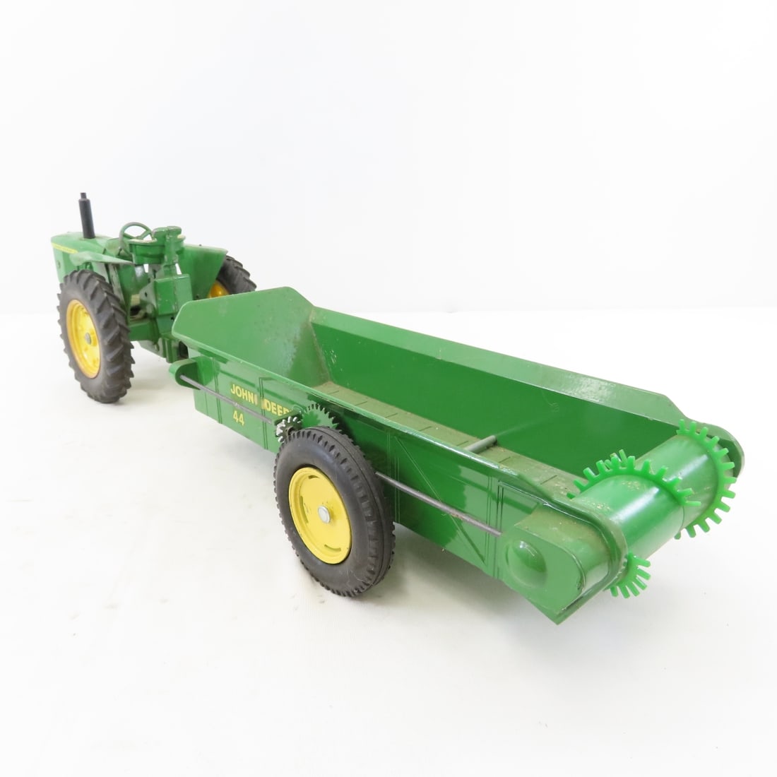 ERTL John Deere Tractor, Hay Baler & 44 Spreader - 4