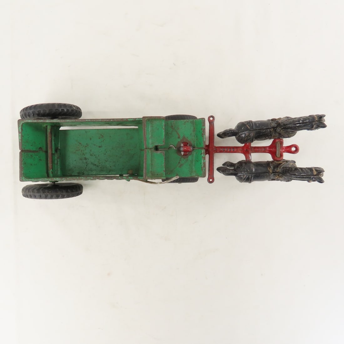 Arcade Cast Iron Contractors Dump Wagon & Team - 9