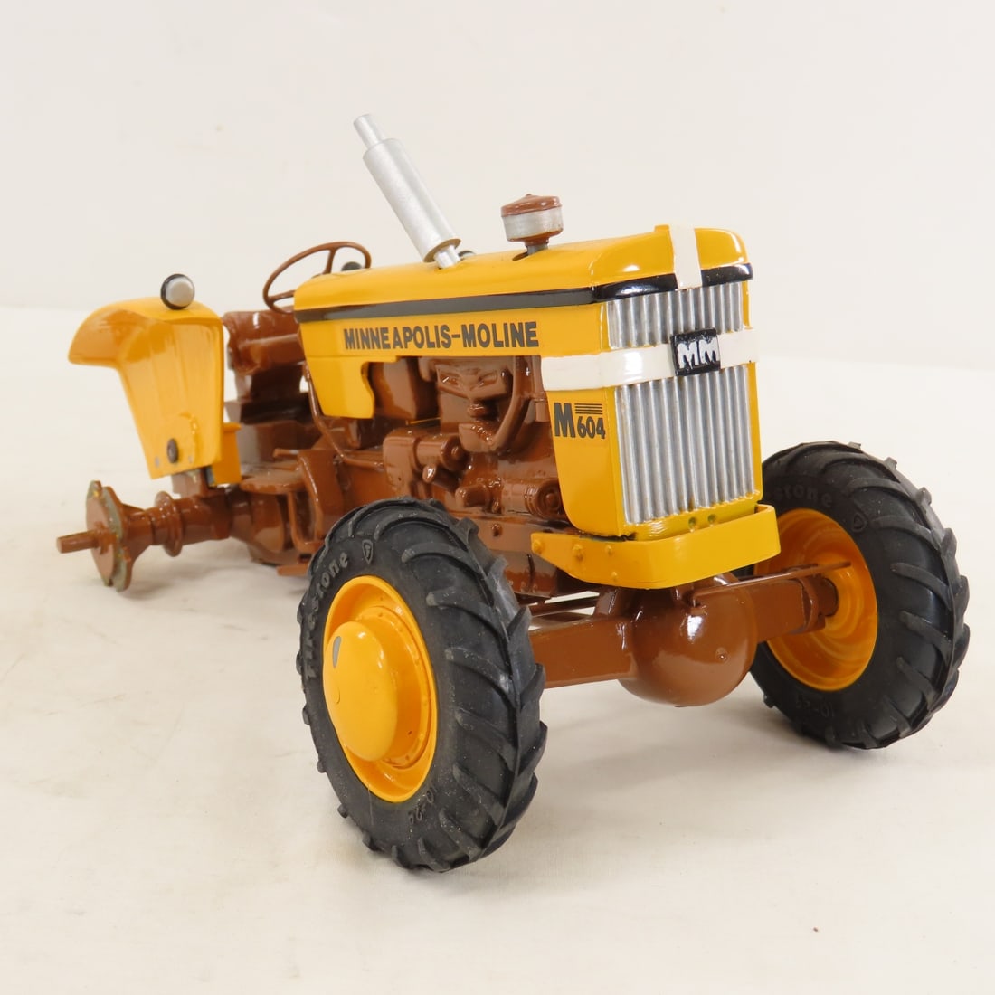 MOHR M-M M6004 Brown Belly Tractor w/ Box- damaged - 7
