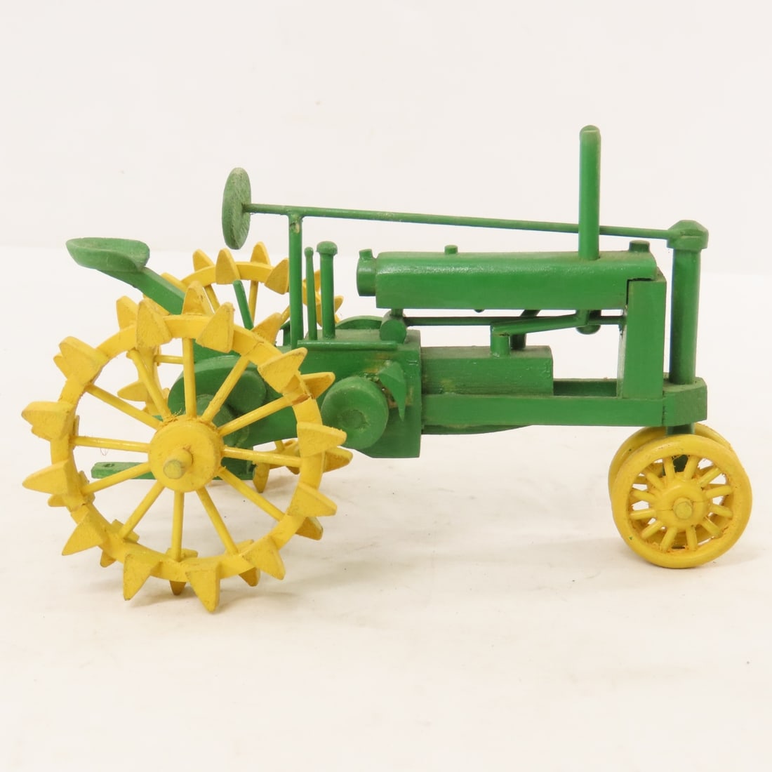 2 Darrel Thompson Wooden John Deere Tractors - 6