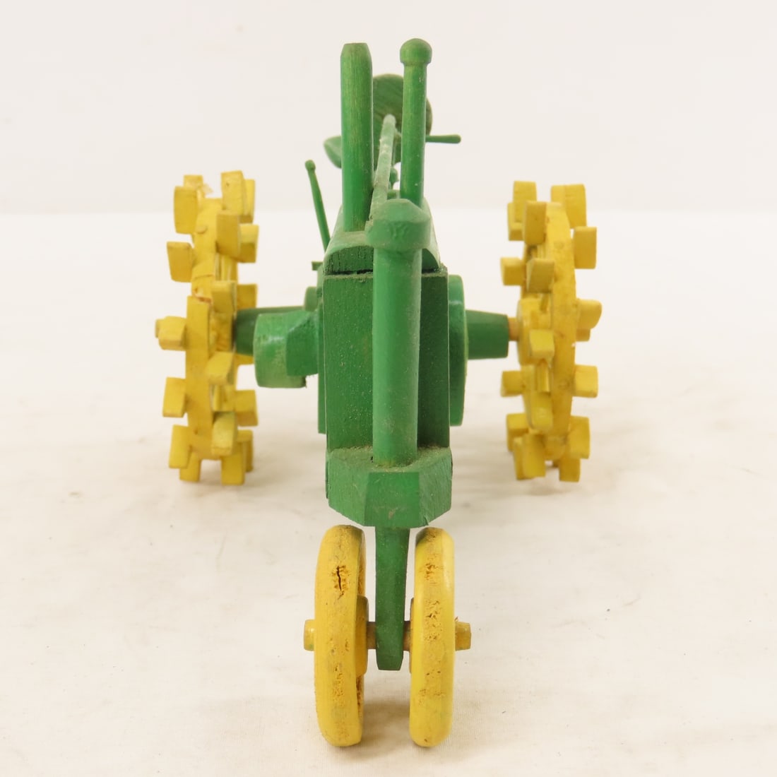 2 Darrel Thompson Wooden John Deere Tractors - 8