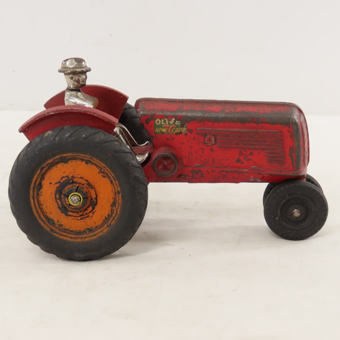 Arcade Cast Iron Oliver 70 Row Crop with Driver - 6
