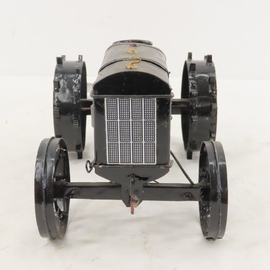 Custom Tinplate Ferguson Tractor w/2 Bottom Plow - 8