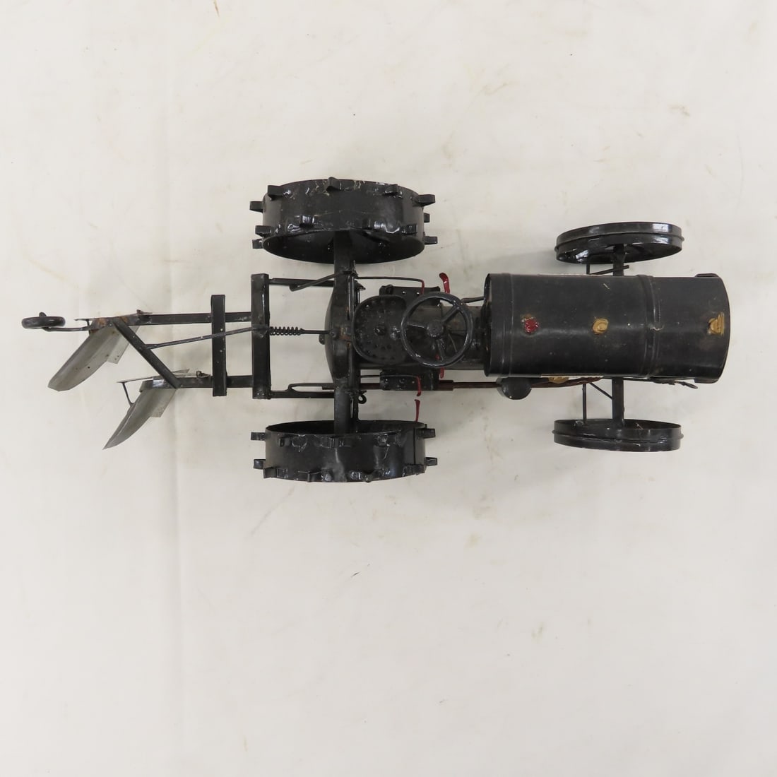 Custom Tinplate Ferguson Tractor w/2 Bottom Plow - 9
