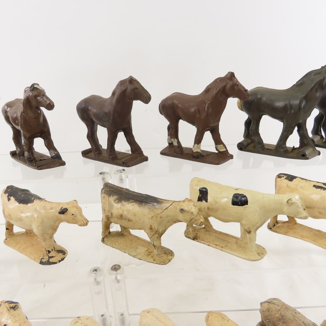 Vintage Auburn Rubber Horses, Cows, Pigs & More - 3
