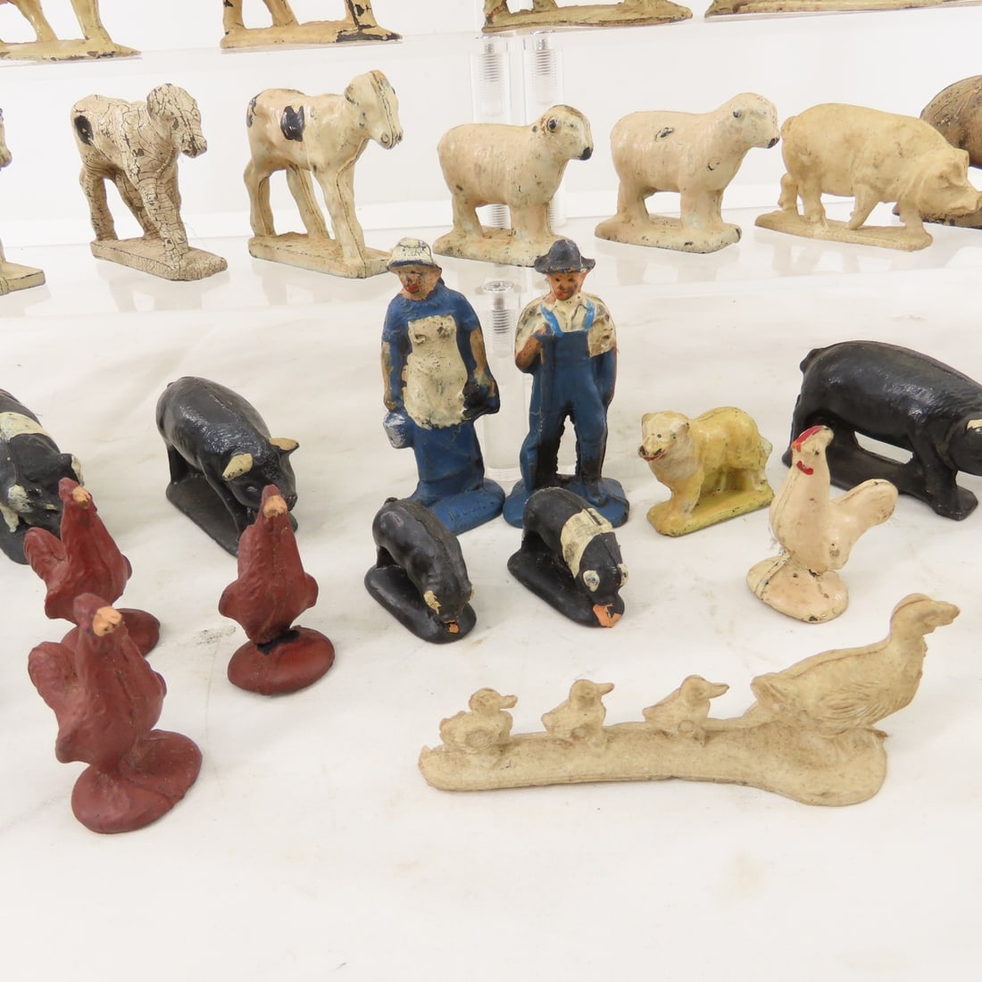 Vintage Auburn Rubber Horses, Cows, Pigs & More - 6
