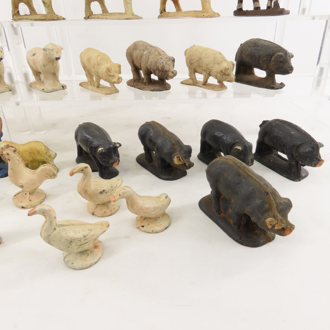 Vintage Auburn Rubber Horses, Cows, Pigs & More - 7