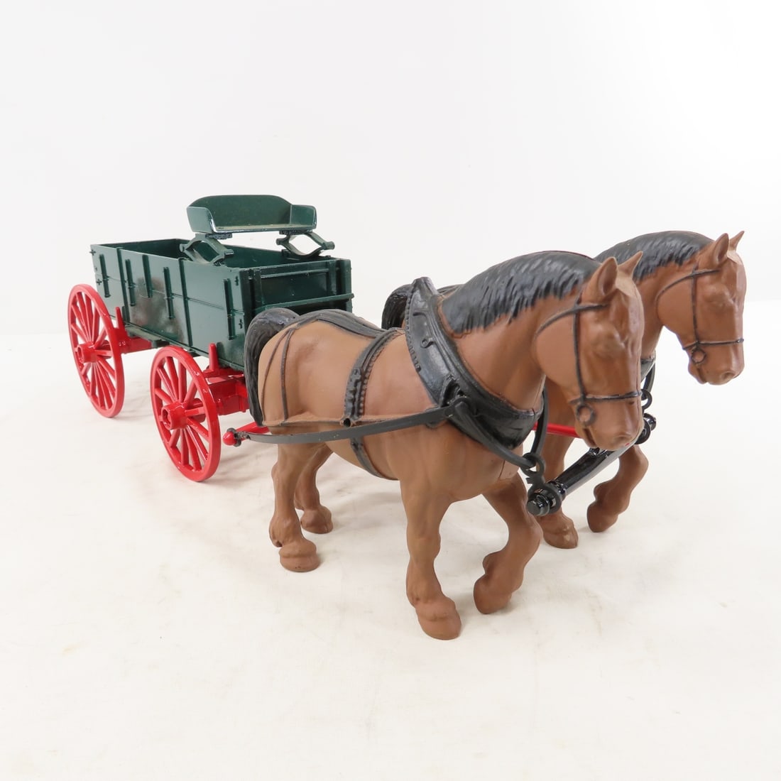 Scale Models Diecast Horse Drawn Corn Wagon - 7