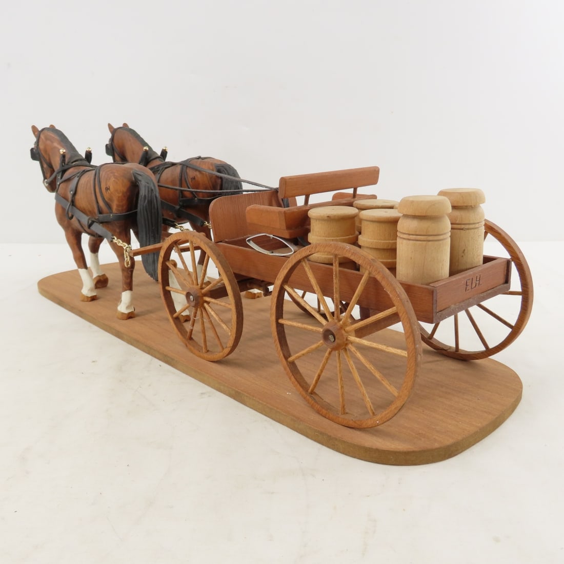 Floyd Hornstien Horse Drawn Farm Wagon Display - 3