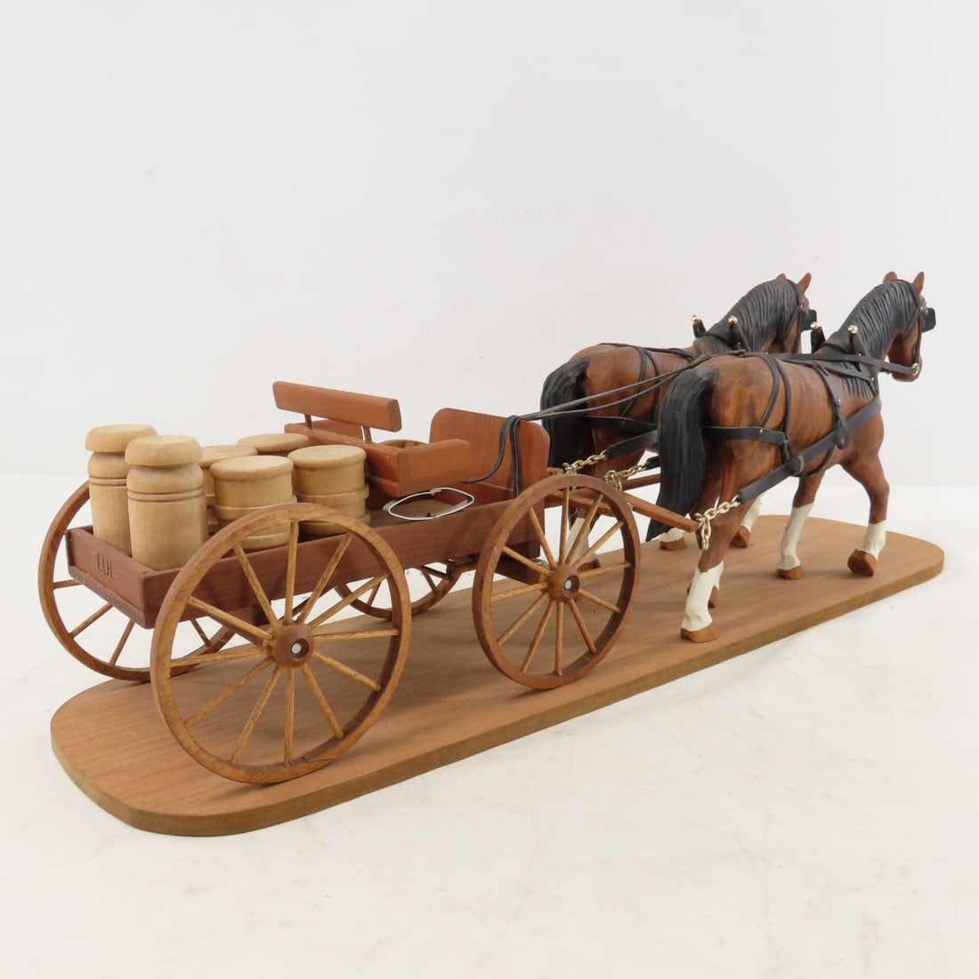 Floyd Hornstien Horse Drawn Farm Wagon Display - 5
