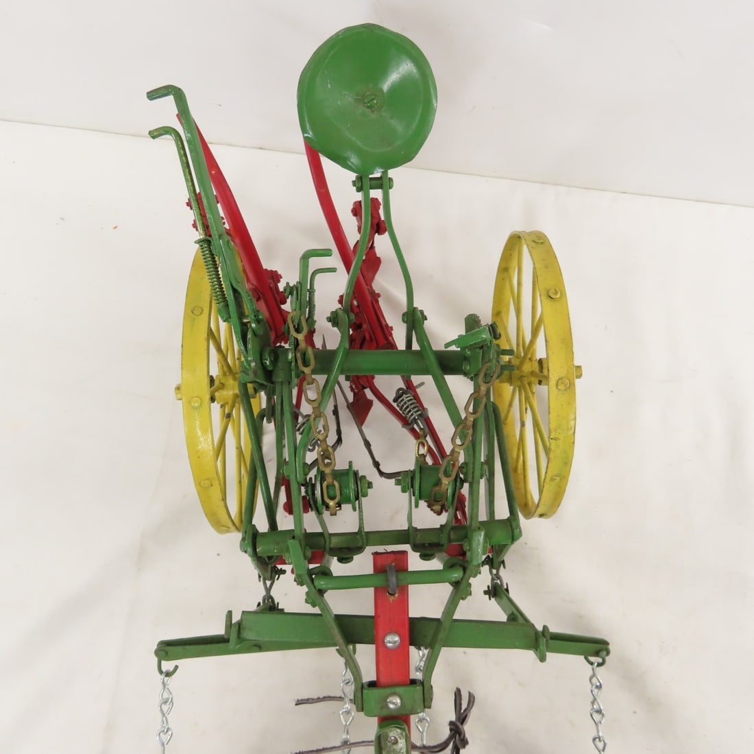Custom 2 Mule Team Pulling John Deere Sulky Plow - 9