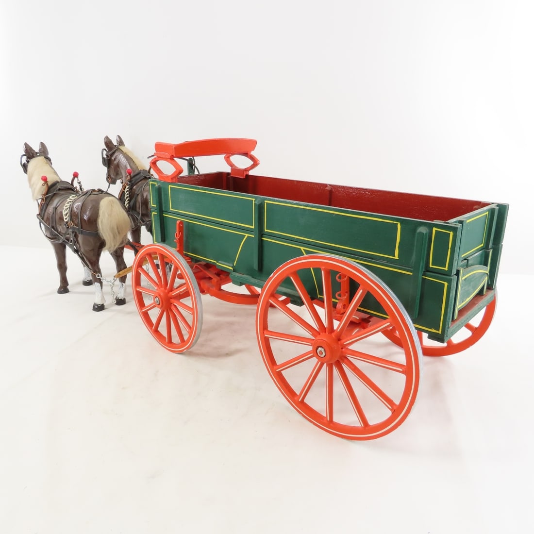 Marvin Kruse Custom Corn Wagon with 2 Mule Team - 3