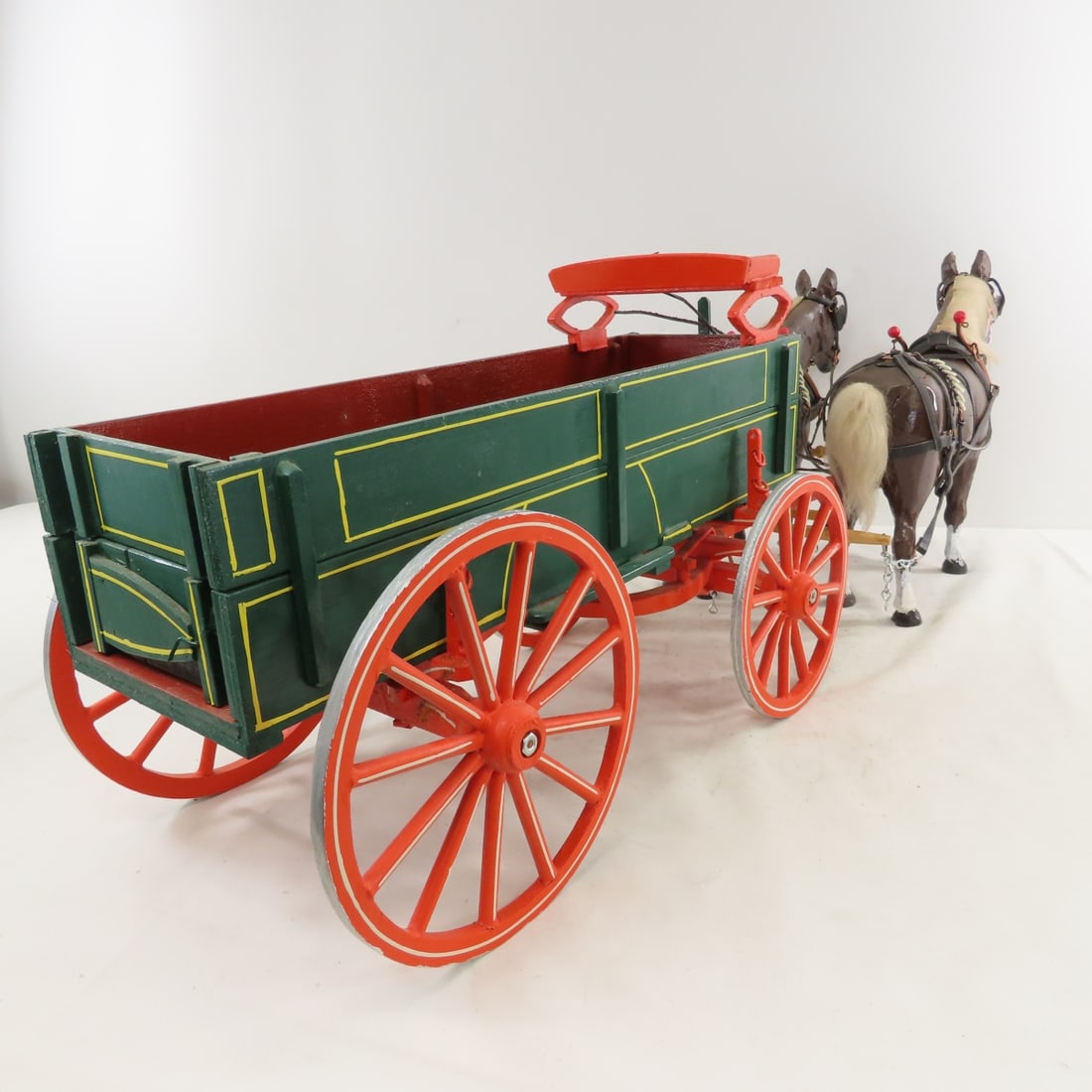 Marvin Kruse Custom Corn Wagon with 2 Mule Team - 5