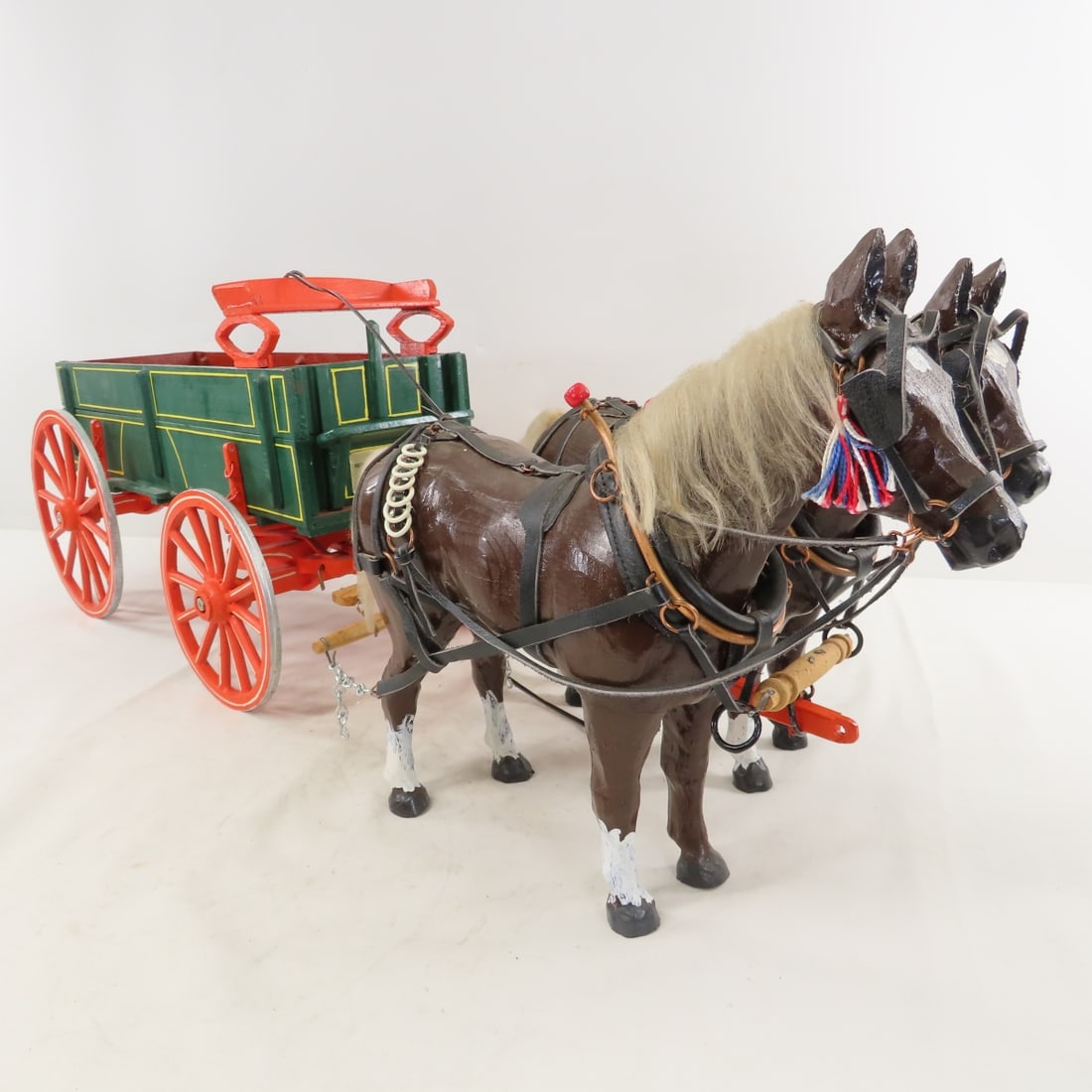 Marvin Kruse Custom Corn Wagon with 2 Mule Team - 7