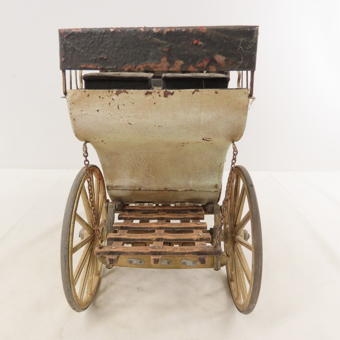 Metal & Wood Stagecoach w/ Hartland Horses Team - 6