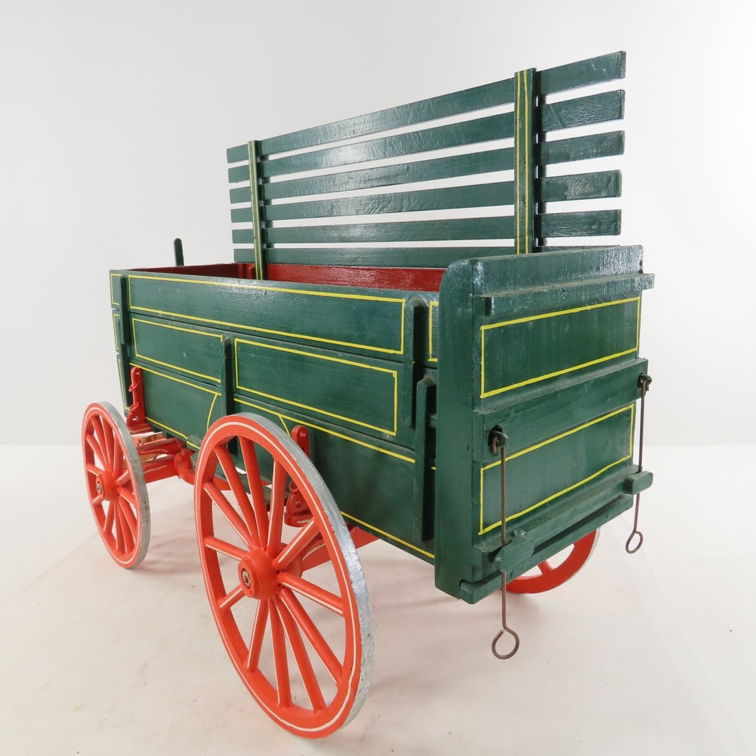 Marvin Kruse Custom Wood Bundle Wagon & Mule Team - 6