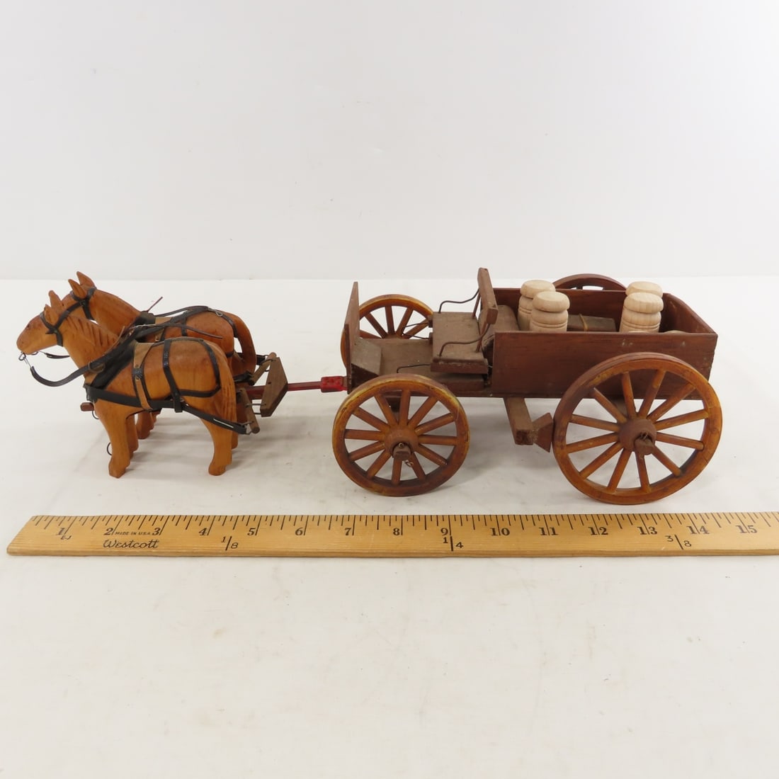 Custom Farm Wagon and Horse Team - 2