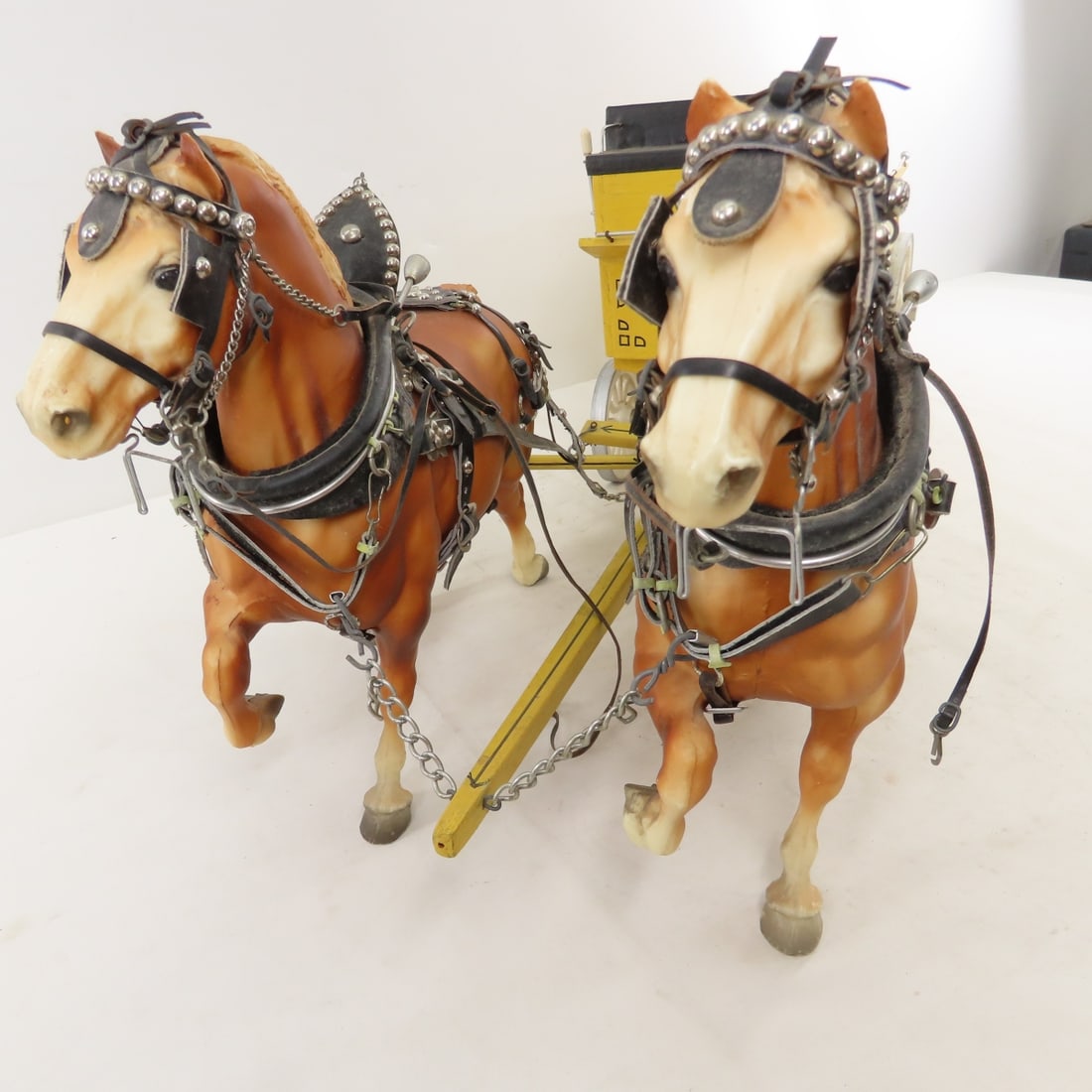 Custom Wood Farm Wagon & Breyer Horse Team - 3
