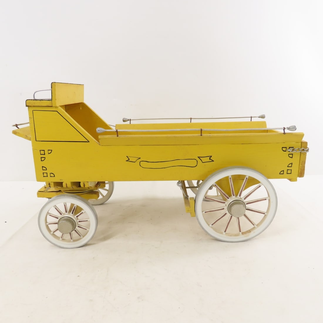 Custom Wood Farm Wagon & Breyer Horse Team - 6