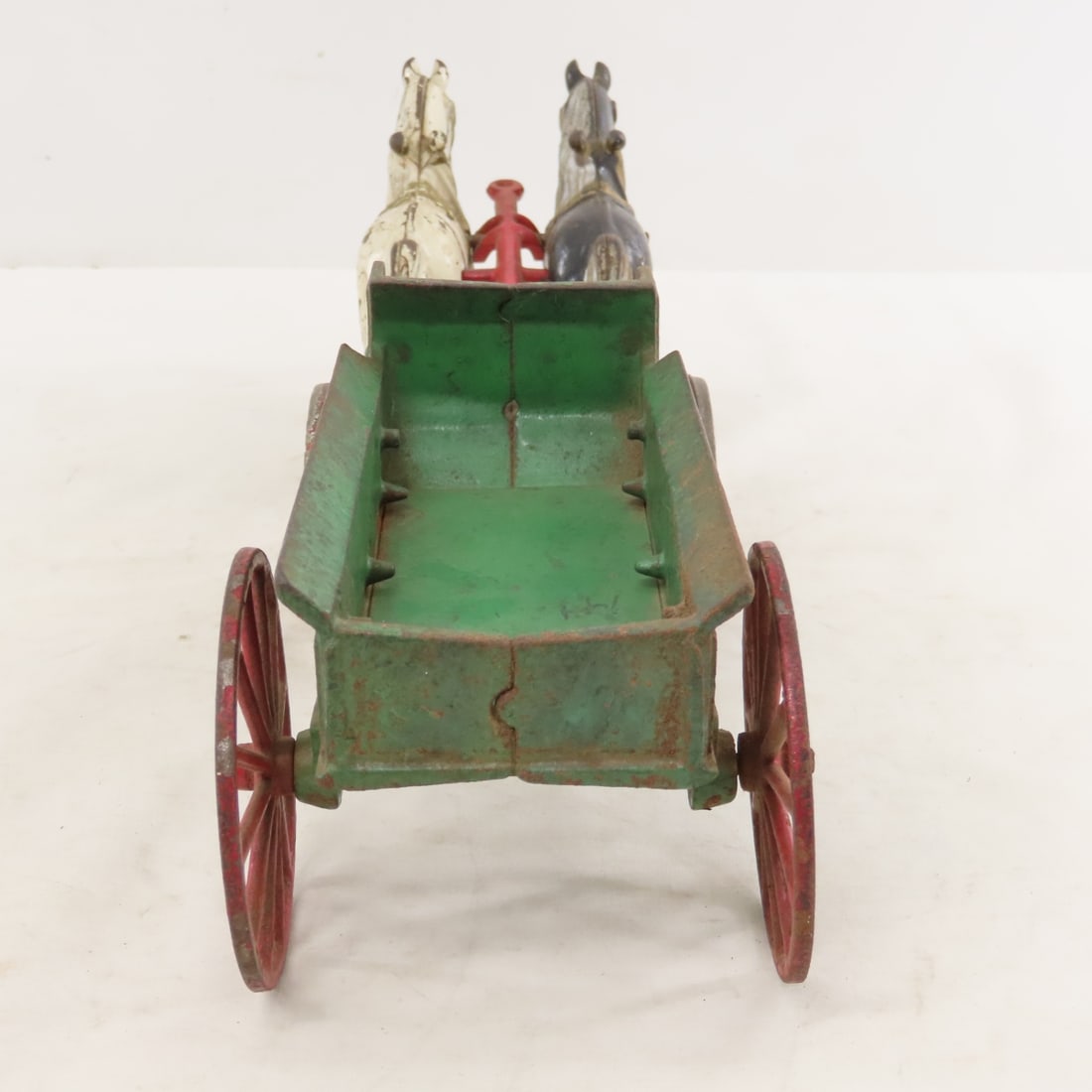 Kenton Cast Iron Delivery Wagon with Team - 4