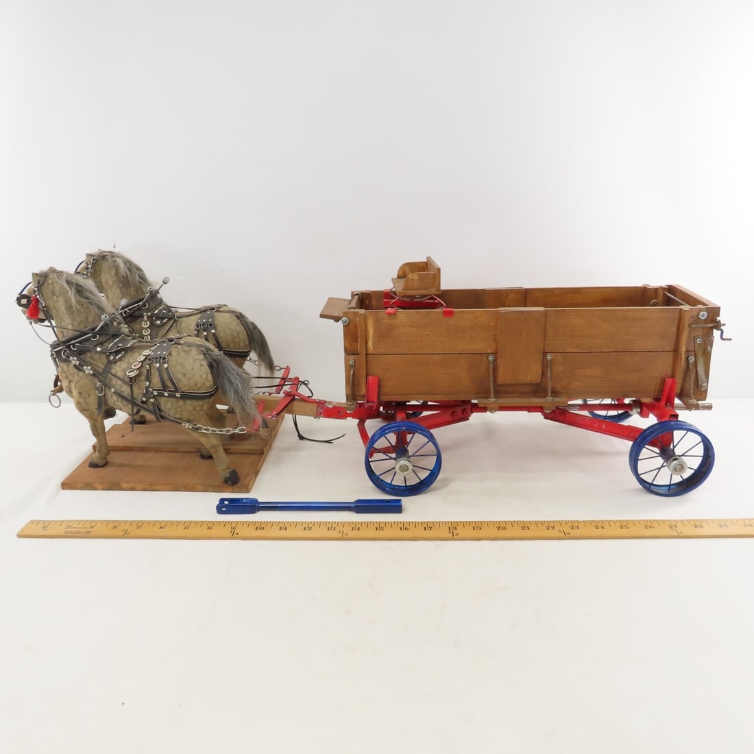 Custom Horse Drawn Wood Corn Wagon - 2