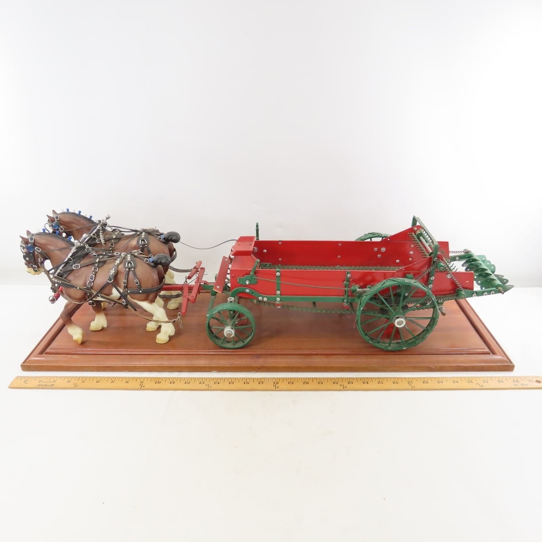 Custom Horse Drawn Manure Spreader Display - 2